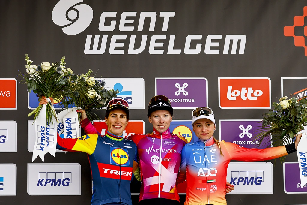 Chiara Consonni takes third place at Gent-Wevelgem